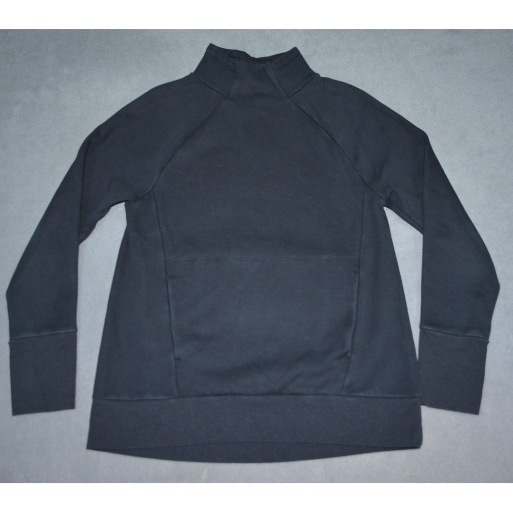 Fabletics Zaylee Funnel Neck Tunic Sweatshirt Womens Small Black Athletic